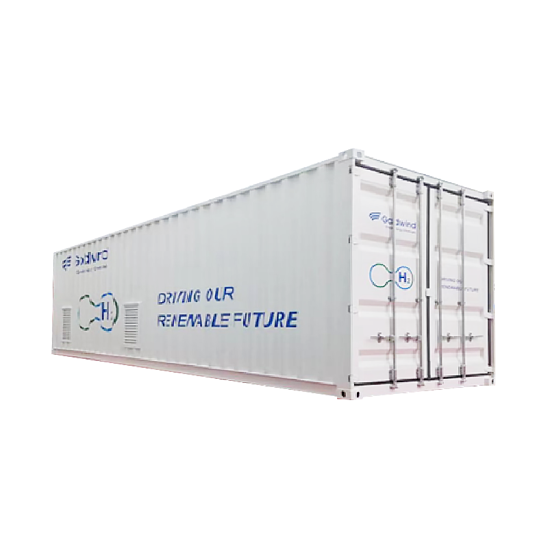 Container del sistema di produzione di idrogeno ad alta efficienza energetica