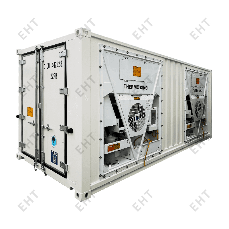 Come viene fornita l'energia ai container refrigerati durante la spedizione e lo stoccaggio