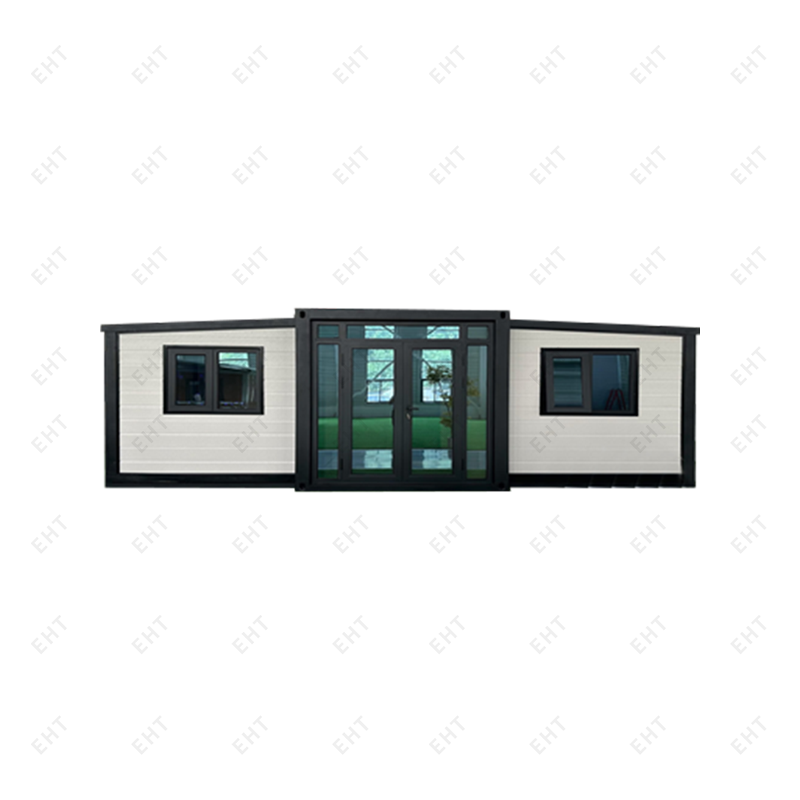 Unità abitativa mobile prefabbricata per casa container espandibile a doppia ala da 20 piedi