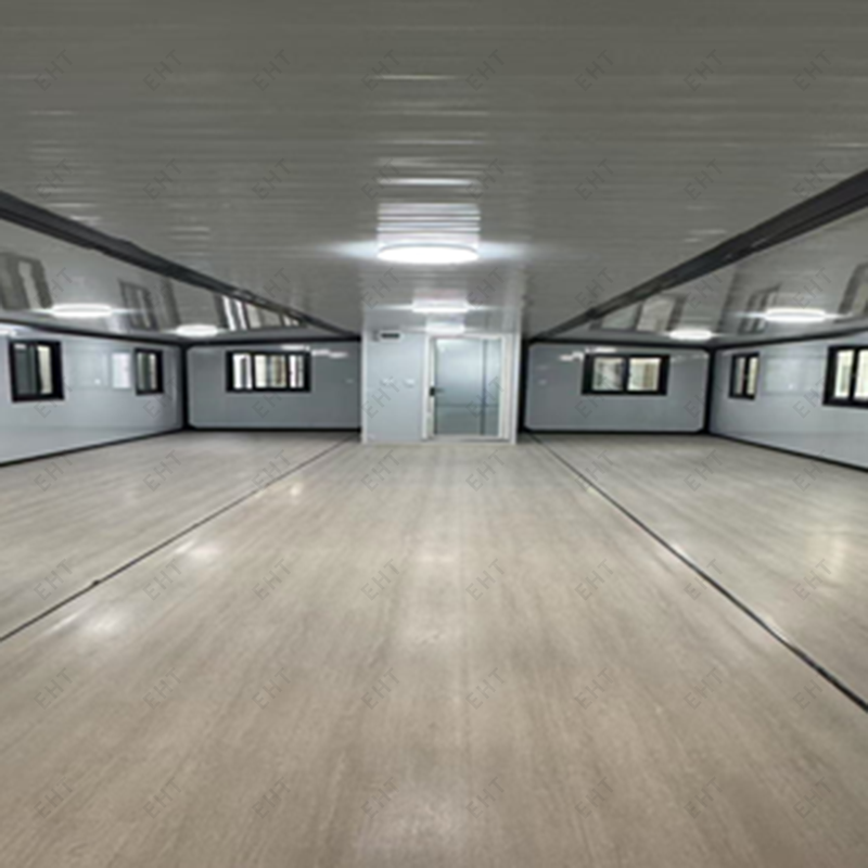 Unità abitativa modulare prefabbricata per casa container espandibile a doppia ala da 40 piedi